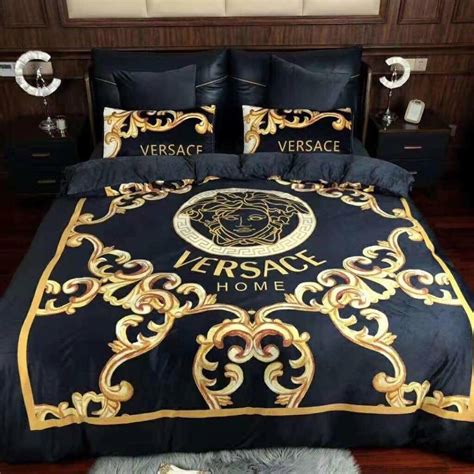 fake versace quilt cover|Versace linen sets.